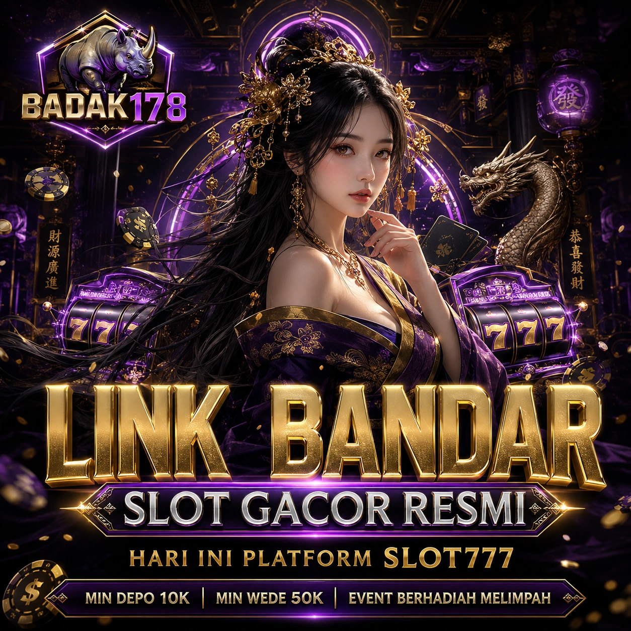 BADAK178 - Link Bandar Slot Gacor Resmi Hari Ini Platform Slot777 Viral